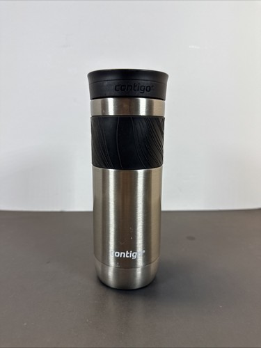 Contigo Byron 2.0 Stainless Steel Travel Mug in Silver 20 fl oz Rubber Grip