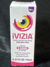 Ivizia Sterile Lubricant Eye Drops For Dry Eyes 10ml Up To 8 Hours Of Relief