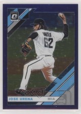 2019 Panini Donruss Optic Purple Stars Prizm 9/125 Jose Urena #114 0c2