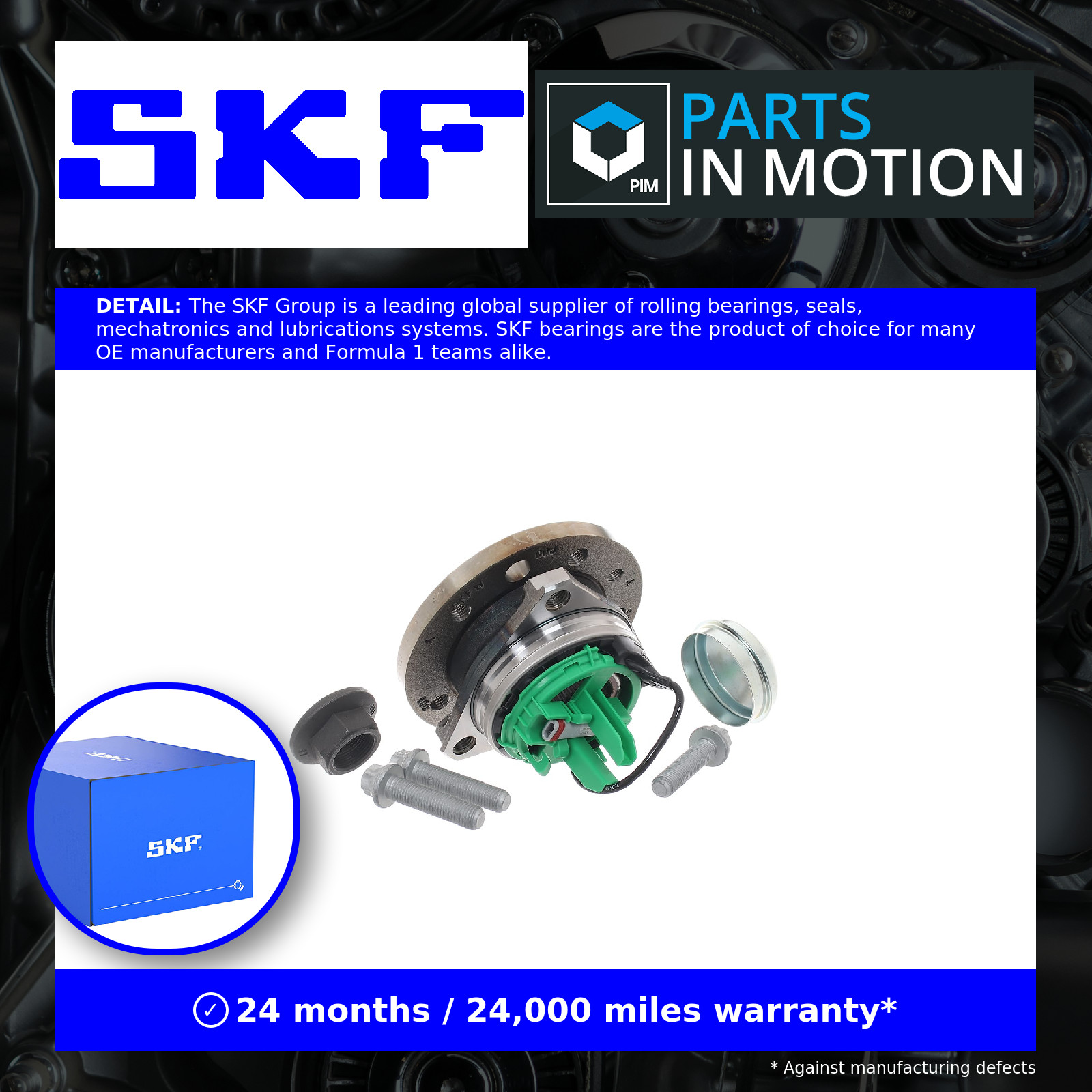 Wheel Bearing Kit Front Suspension Replacement Fits Opel Vauxhall SKF VKBA6506 - Image 5