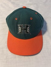Vintage 1971-2001 University Of Hawaii Rainbows Warriors Hat SnapBack Made In US