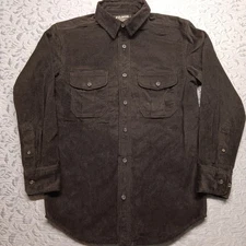 CC Filson Black Corduroy Shirt Men's X-Small 11-Wale