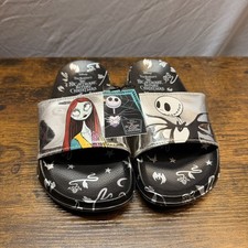 Disney Nightmare Before Christmas Women's Size 8 NWT Metallic Slide Sandals
