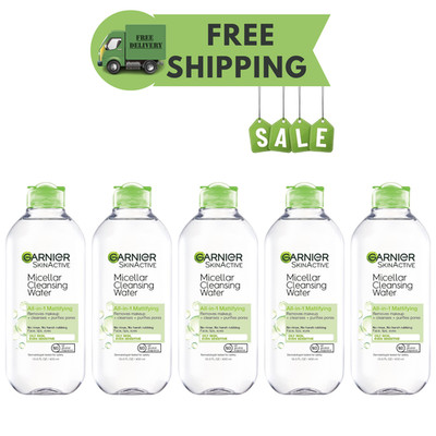 Garnier Micellar Cleansing Water Combination Skin 400ml Pack Of 5 Makeup Remover
