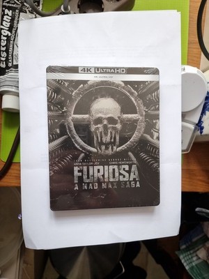 FURIOSA: A MAD MAX SAGA BLACK & CHROME Steelbook (4K Ultra HD + Blu-Ray)
