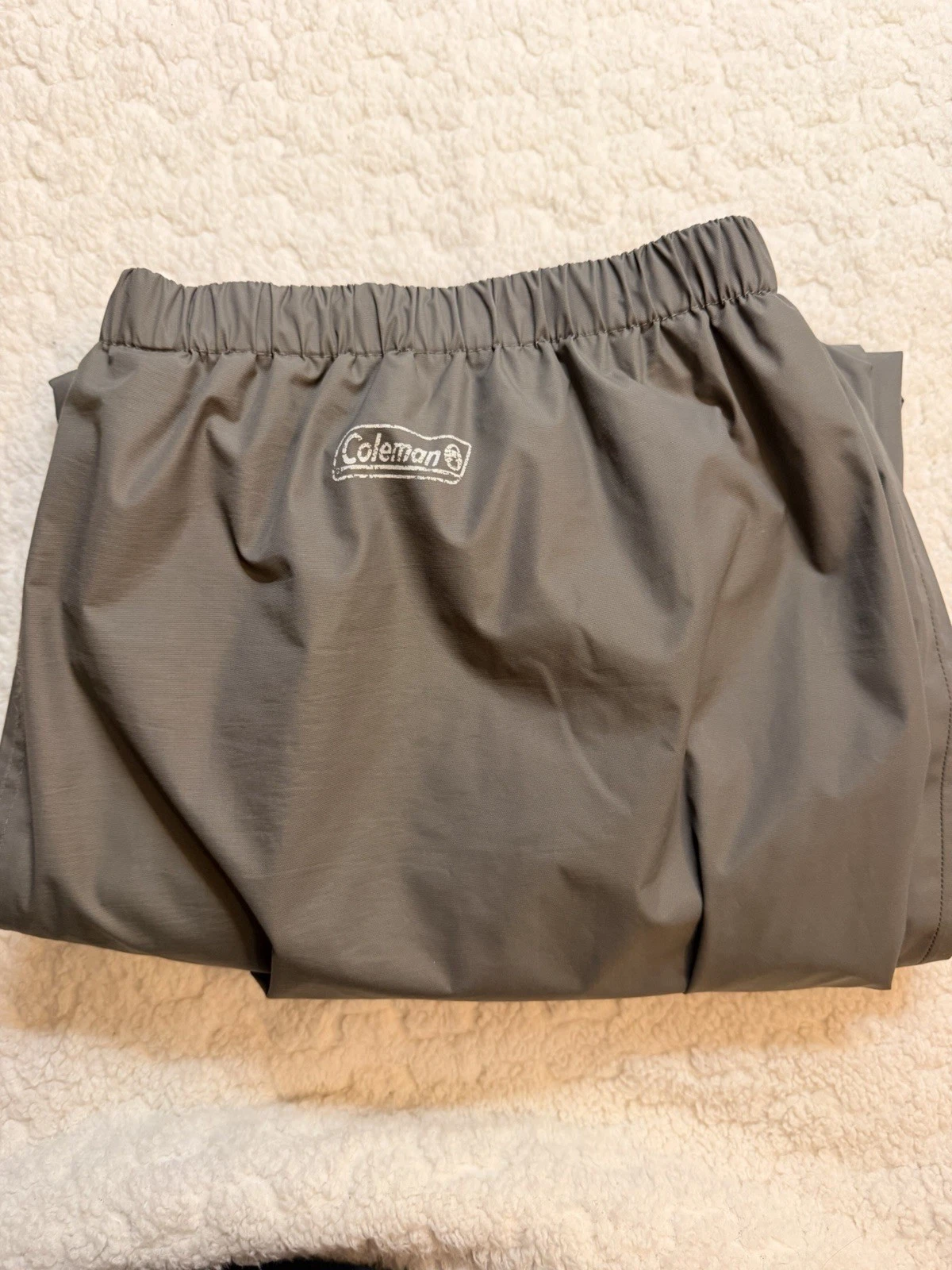 Coleman’s Men’s XL Gray Waterproof Rain Pants Mesh Lined Hiking, Outdoor. H23