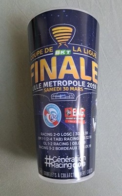 Sammler Becher Cup Beer Racing Straßburg Guingamp Lille Coupe De La Ligue 2019