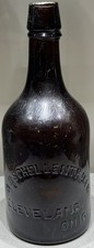 A.B. Schellentracer Dark Amber Ale Quart Blob Top Antique Beer Bottle