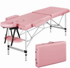 Basic Portable Folding Massage Table Hot Pink