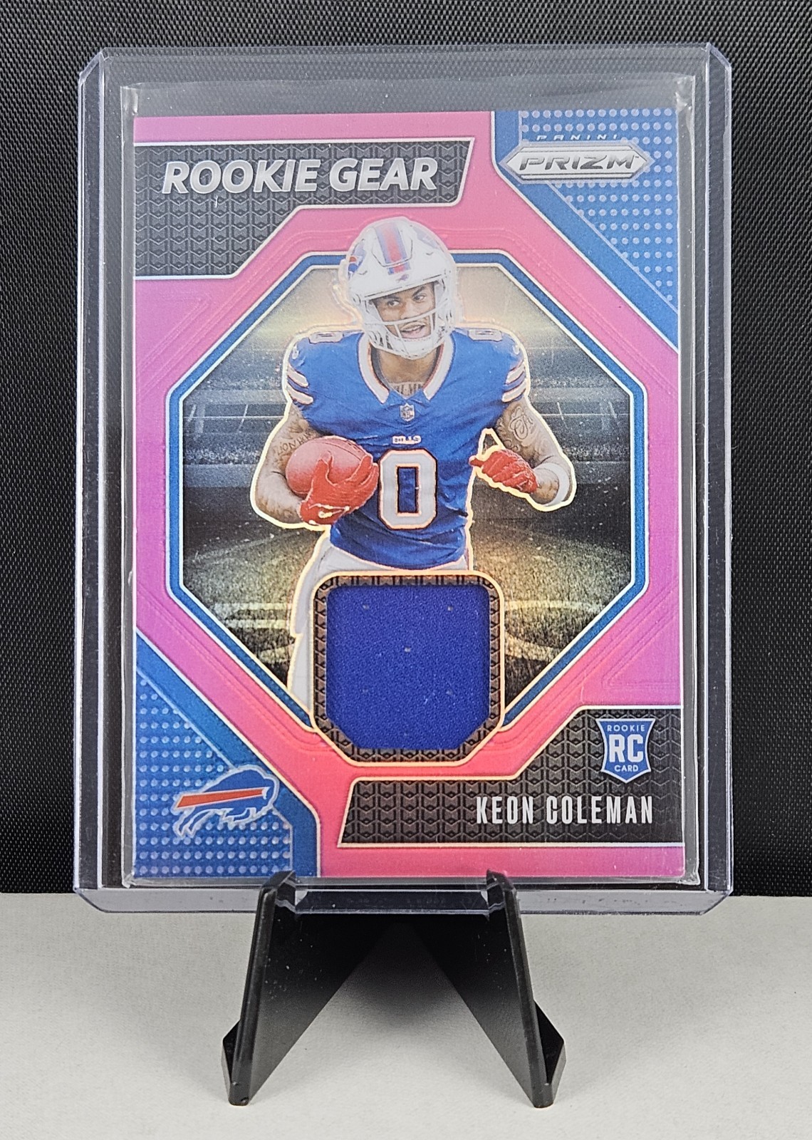 2024 Panini Prizm - Rookie Gear Pink Prizm #RG-KCN Keon Coleman (MEM, RC)