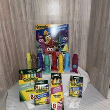 Crayola Crayons 2025 Limited Retired Set Lot Book Pencils Markers Sharpeners!