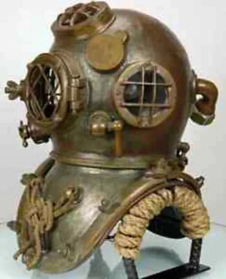 18" Diving Divers Helmet U.S Navy Mark V Deep Sea Antique Scuba Vintage ...
