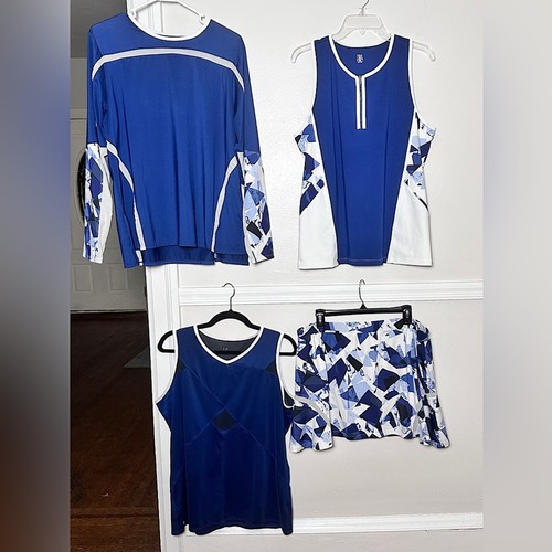 Tail Damen Tennis Matching Skort Outfit Paket Sport Golf Blau & Weiß XXL - Bild 16 von 16