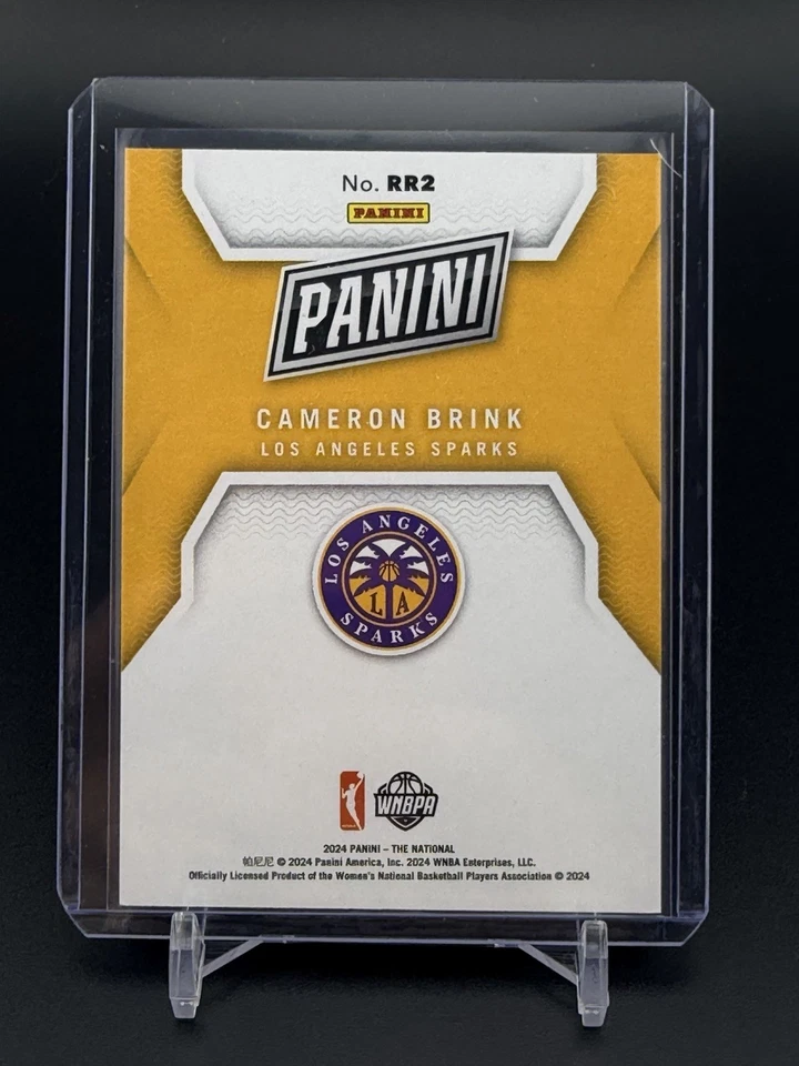 2024 Panini National Convention Rated Rookies Foil #RR2 Cameron Brink RC - Spark - Image 2 of 2