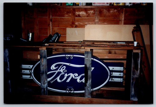Automobile 4x6 Photo Large Neon Ford Sign