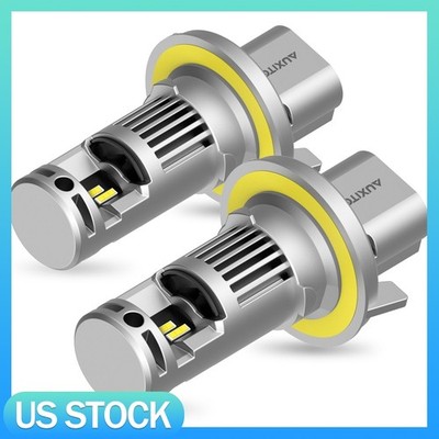 9008/H13 LED Headlight Bulbs 6500K Bright White 1:1 Size High Brightness