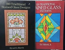 390 Traditional Stained Glass Designs 120 Patterns Harris Sibbett