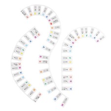 Silicone Piano Key Stickers Removable Piano Keyboard Note Label 88 Key Full Size