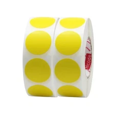 Round Color Coding Label Price Stickers Blank Yard Sale Stickers 1 inch Perma...