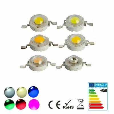 1W 3W 5W LED COB Chip rund lampe spot Blau Grün Rot kaltweiß warm neutral light