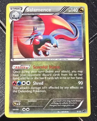 Salamence Holo 8/20 BW Dragon Vault Promo Pokemon Card - NM