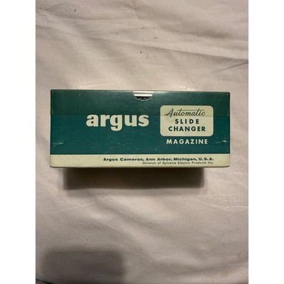 Vintage Argus No 593 Automatic Slide Changer Magazine Set of 2 with Boxes