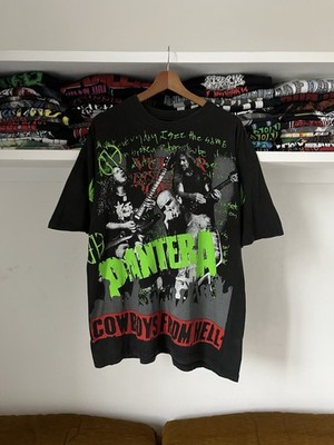 90er Pantera ''Cowboys From Hell'' Bootleg Vintage Vintage Metall T-Shirt AOP