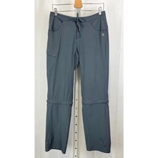MOUNTAIN HARDWEAR Convertible Stretch Nylon Pants Zip Off Bermuda Gray 8 x 32