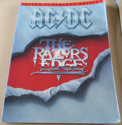 ACDC HIGHWAY TO HELL GUITAR TABULATURE 1990 BUCH TASCHENBUCH AMSCO GEDRUCKT IN USA