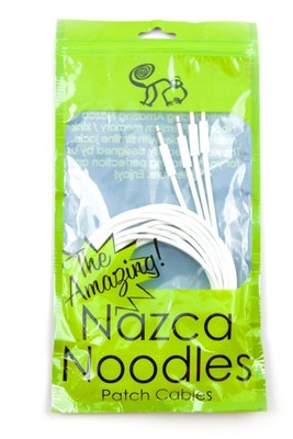 DJ PA cre8audio Nazca Noodles White 50cm Weiß Patch Kabel Rack 3,5mm Klinke