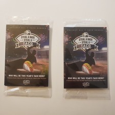 2018 Taco Bell Steal A Base 2 Unopened Packs  Promotional Item  World Series 