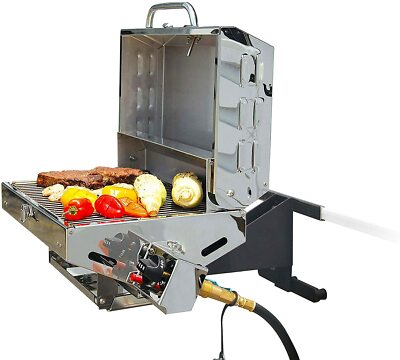 Camper Bumper Grill Camping Tailgating Gas Propane Cooking Surface