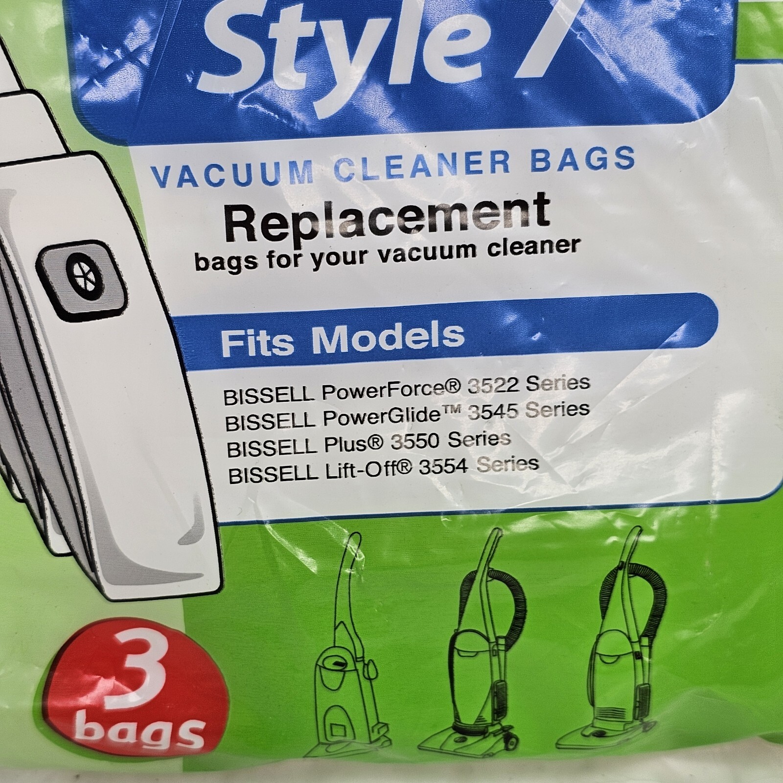 Bissell Style 7 Vacuum Cleaner Bags Model 32120 Sealed Pkg of 3 eBay