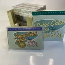Solid Gold Hits of the 50's - 4 Audio Cassette Tape Set Brand NEW With Case