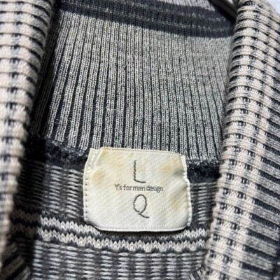 Vintage 90's LQ Y's for men Yohji Yamamoto Wool Striped Turtleneck