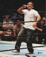 Yujiro Takahashi Signed 8x10 Photo BAS COA New Japan Pro Wrestling Bullet Club H
