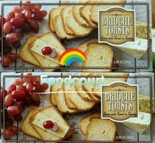 2 Packs Trader Joe’s Brioche Toasts Serve with Sweet or Savory 5.26 oz Each Pack