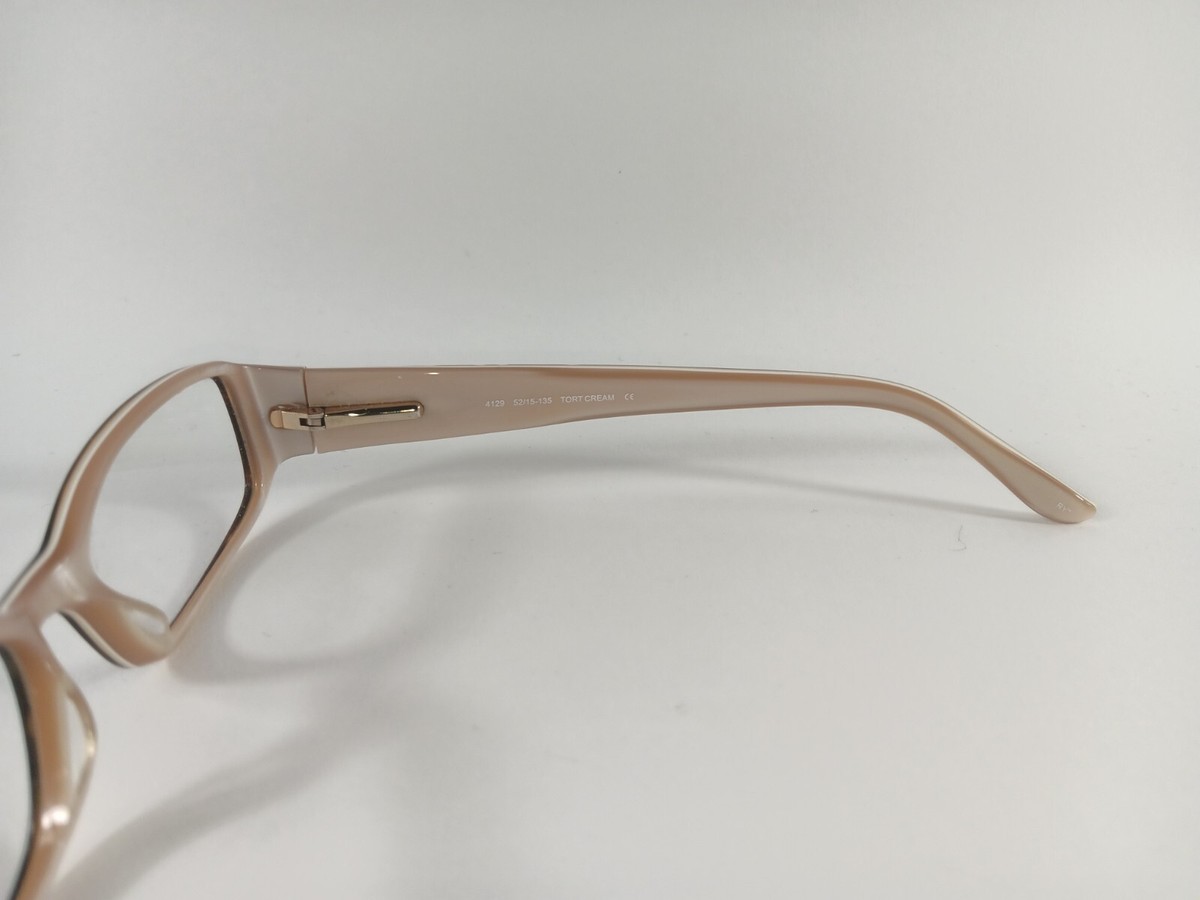 Helium Paris HE 4129 Eyeglasses in Tort Cream FOR FRAMES ONLY Helium Paris 4129 Tort/Cream Eyeglass 52x15x135 Free Lens  main image 2