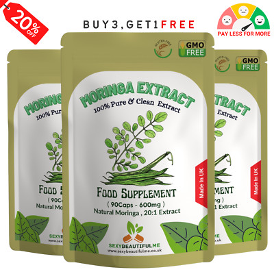 Natürliche Moringa Kapseln 12000mg/Kapseln - 100% natürlich & stark, vegane Kapsel