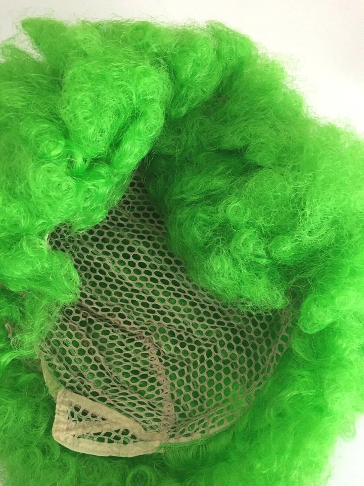 NWT Afro KANEKALON WIG COSPLAY PARTY CARNIVAL COSTUME Green - Image 3 of 3