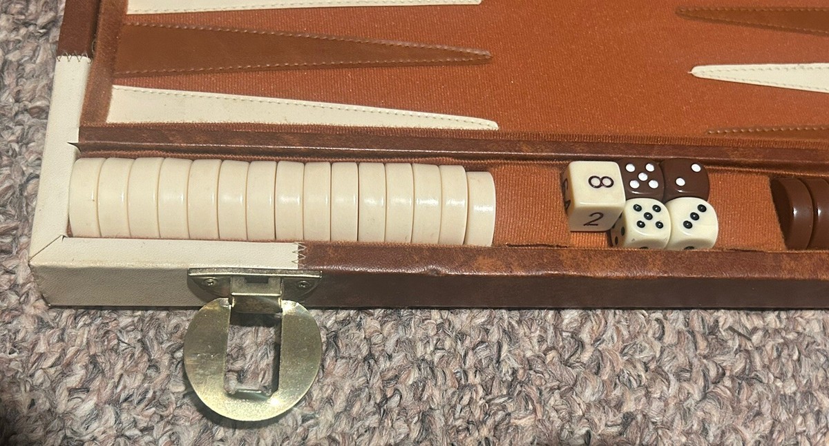 Home | Backgammon da viaggio in pelle colore caramello