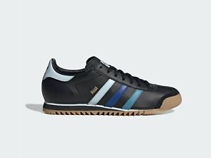 adidas rom trainers black and white