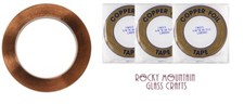 3 Rolls 1/4" EDCO Copper Foil Tape For Stained Glass 36 yards Supplies 1mil