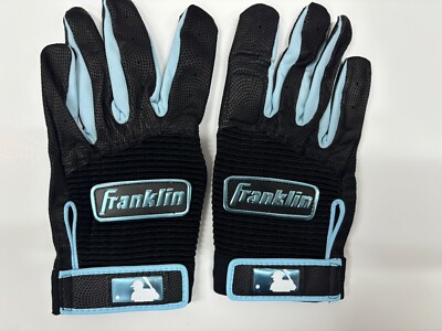 NEW Franklin Pro Batting Gloves  Segura Miami Marlins Team Issued XL Black Blue