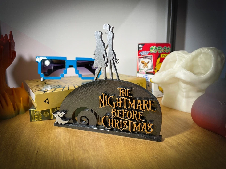 Figura de Acción Pesadilla Antes de Navidad Nerd Geek Edición Regalo Colección Película Foto 4 de 4
