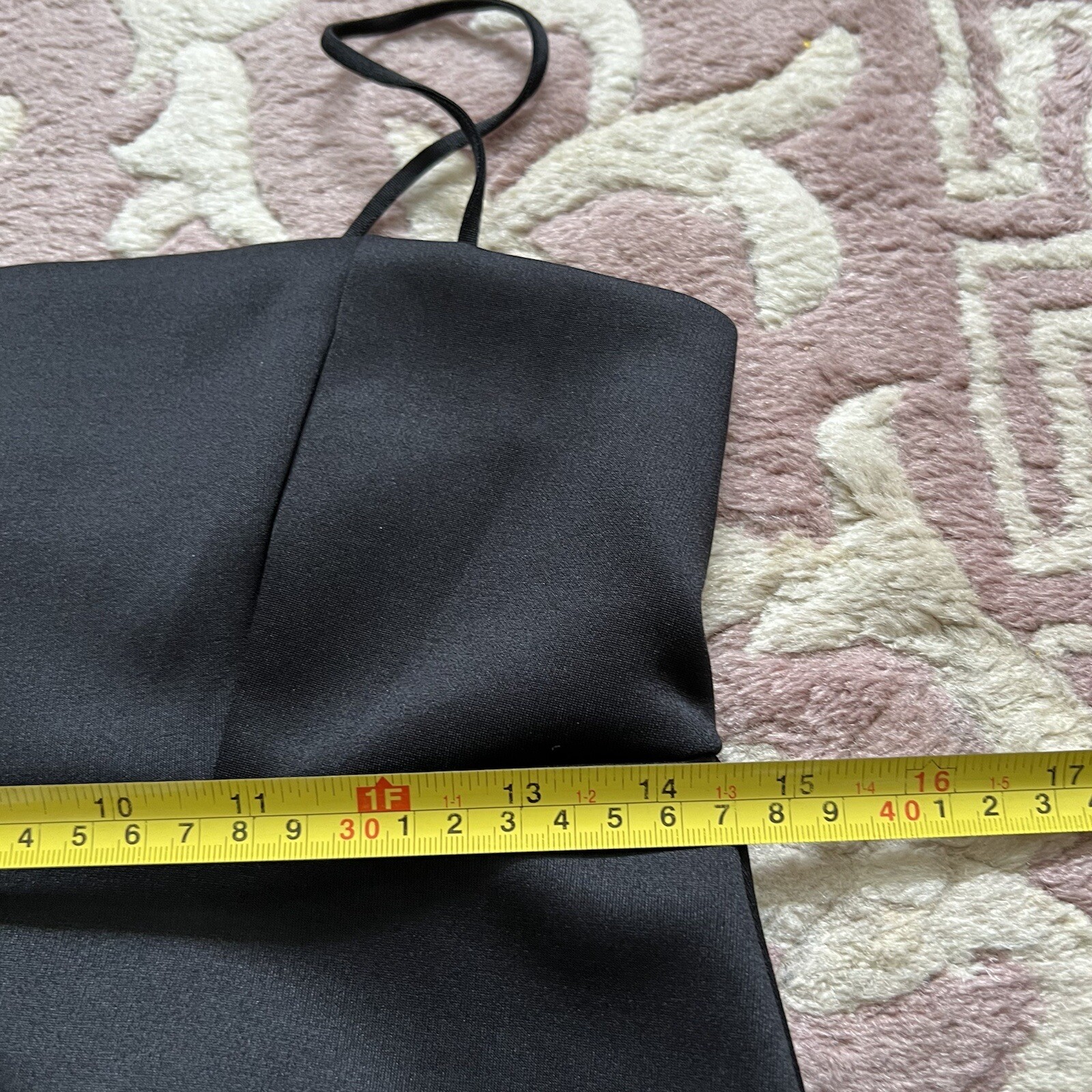 ASOS black satin feel slip dress 6 empire waist baby doll dress eBay