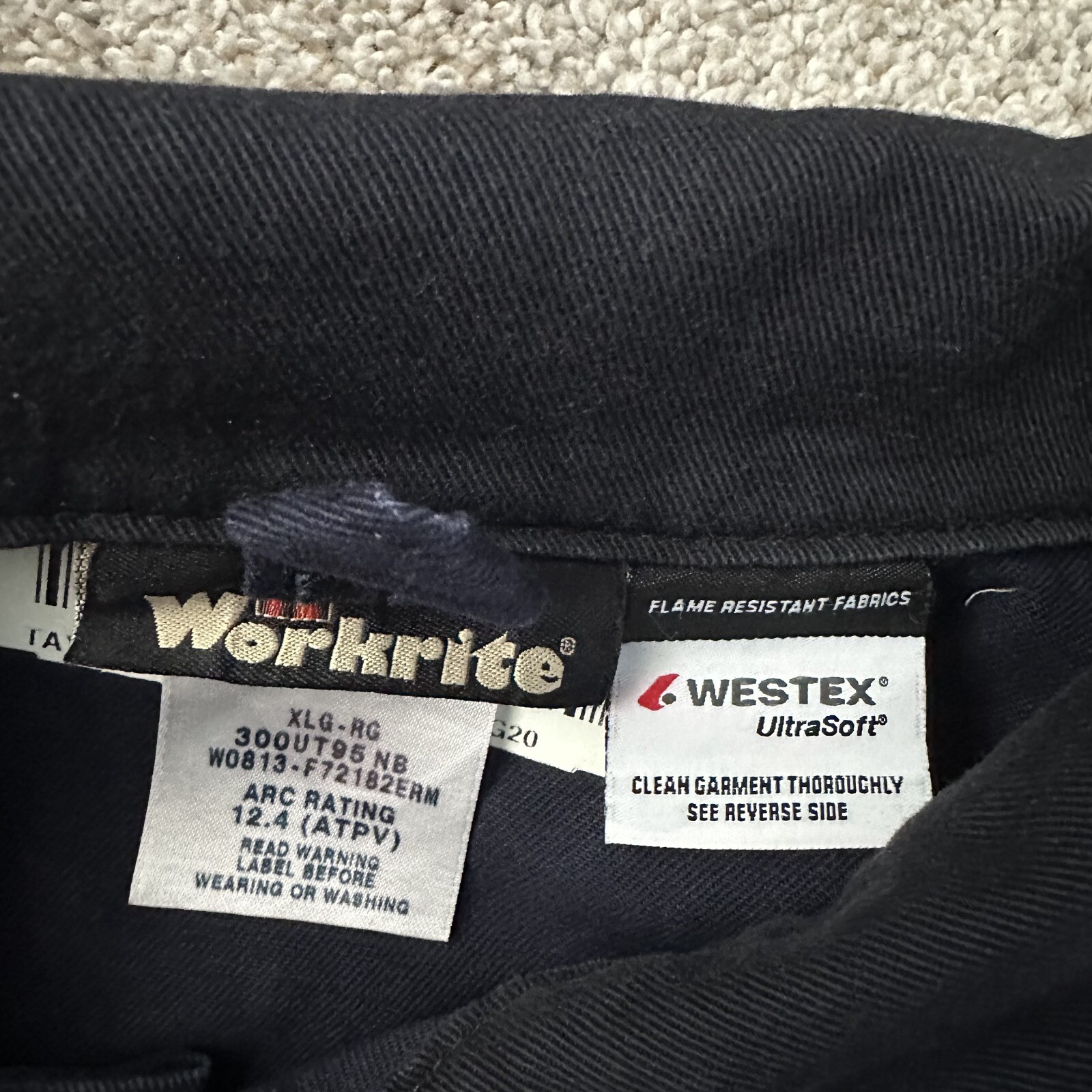 Workrite FR Flame Resistant Full Zip Jacket Navy … - image 2