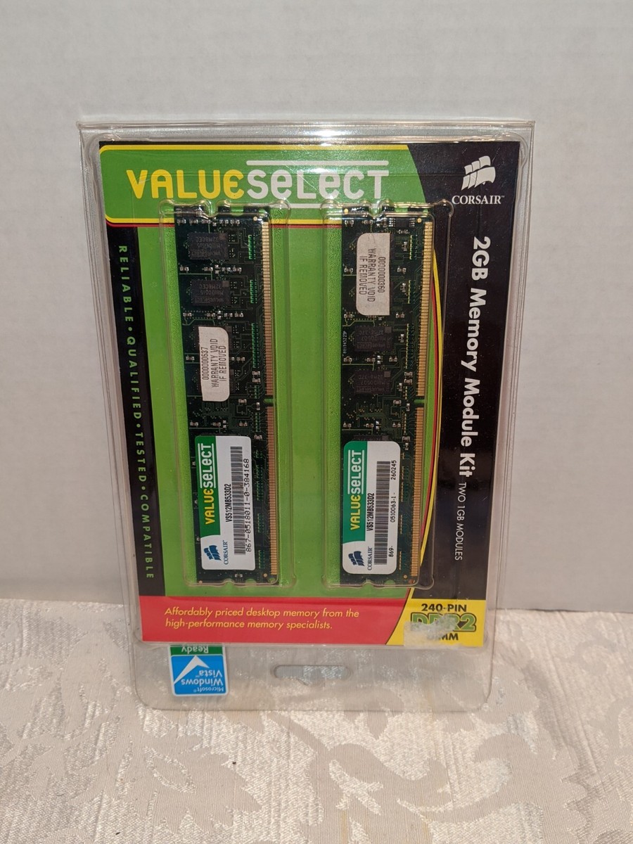 Corsair GB DIMM 533 MHz DDR2 SDRAM Memory (VS2GBKIT533D2) for