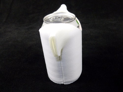 Lot of 12 Foam Can Coolers, Plain White T-Shirt Shape, Party Novelty, Insulator - Picture 5 of 8