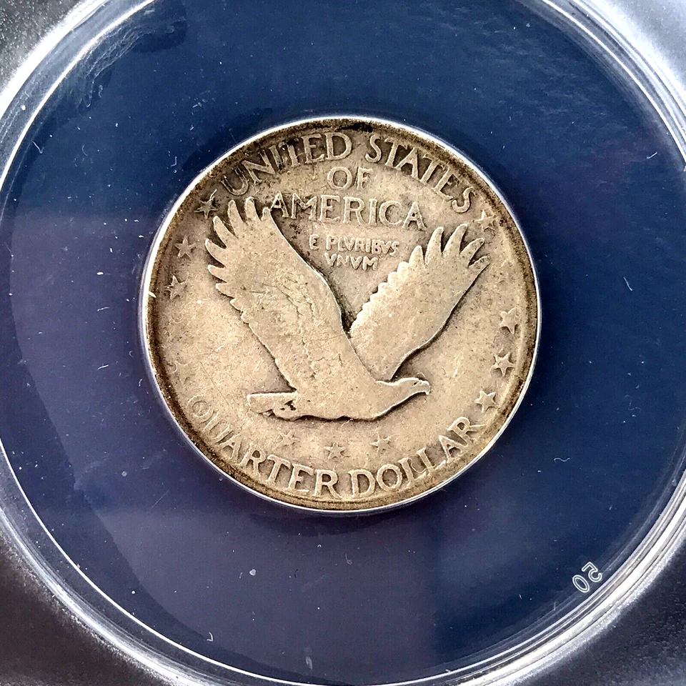 1927 S Standing Liberty Quarter  ANACS VG 10  Graded - U.S. Coins: Silver 25C - Image 4 of 4